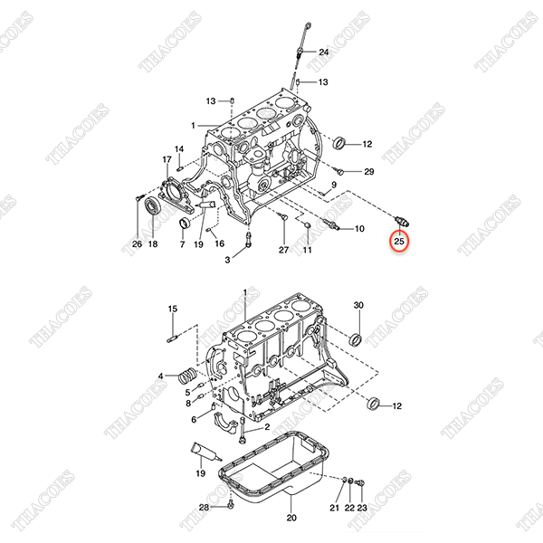 Cảm biến áp suất nhớt N-25240-89911