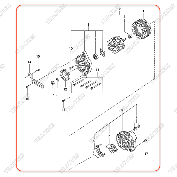 Máy phát điện N-23100-FU410 (12V)
