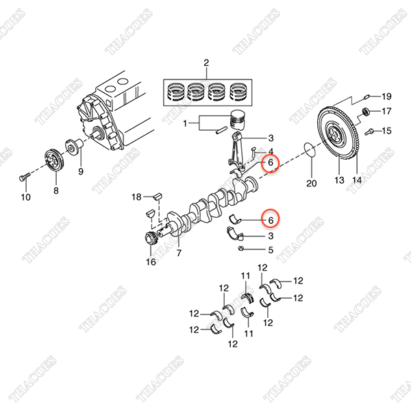 (+0,08) Bạc biên N-12117-FY500 (8 cái)