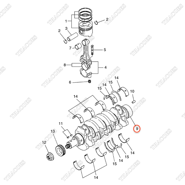 Trục cơ A-12200-2S60B