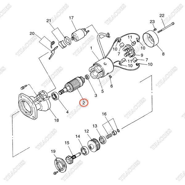 Rotor máy đề A-23310-0Y000