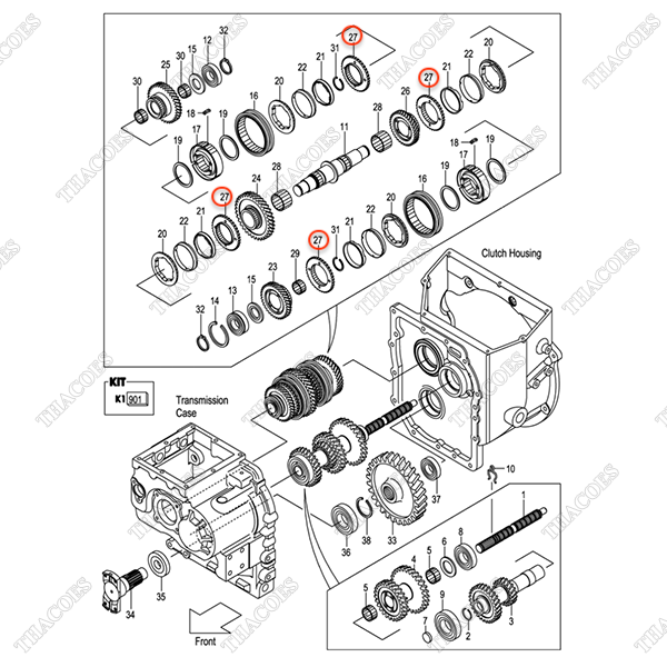 Bánh răng 12N43-42291 (4c)