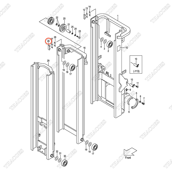 (VFHM2N5) Bạc trượt 216G8-33351 (2c)