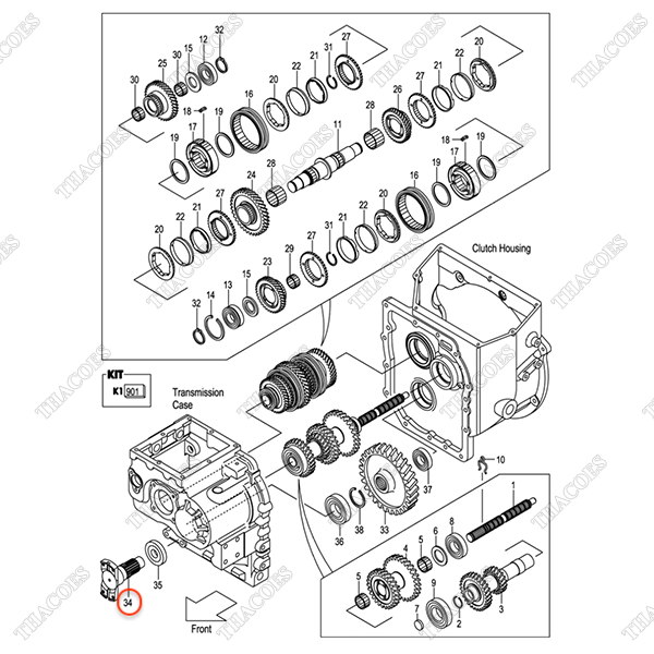 Đầu trục truyền số 12N53-82201