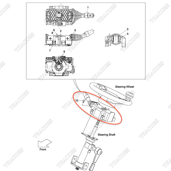 (MT) Cụm công tắc điều khiển 239A2-40501