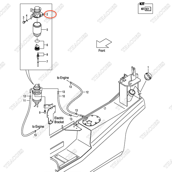 Bơm mồi nhiên liệu Z-8-94367-293-3