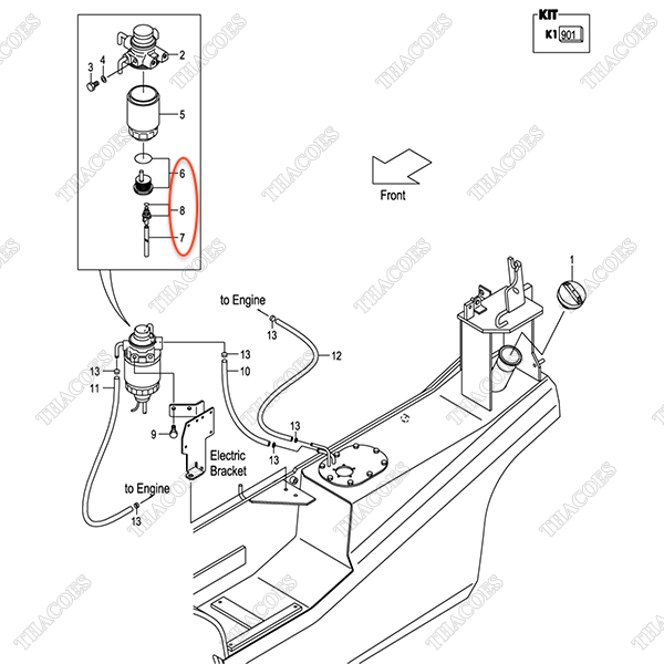 Cảm biến lọc diesel Z-8-94367-294-0