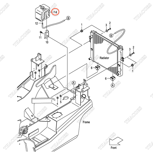 Bình nước phụ 256A2-12031