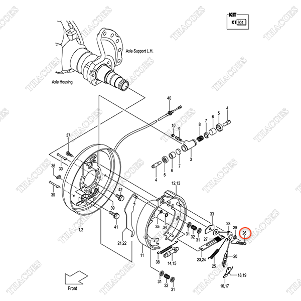 Lò xo phanh C-52-11249-54010