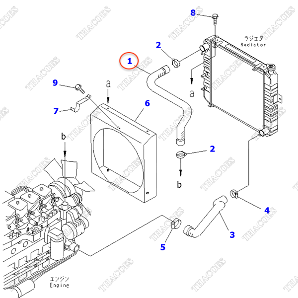 Ống nước trên 3EC-04-32410; 3EC-04-32411