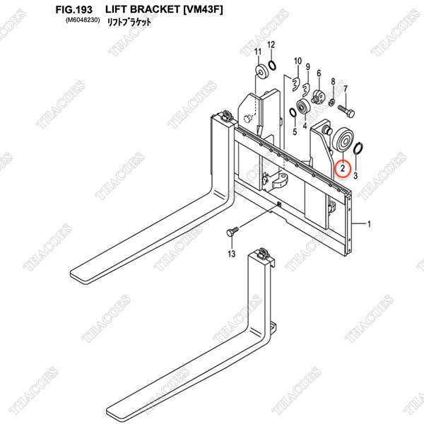 (45/50) Vòng bi nâng hạ 23818-20701 (OD143,5)