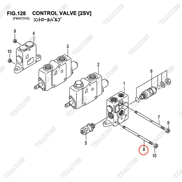(2sv) Bulong 2 đầu ren B-21021-40401
