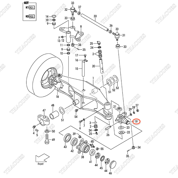 (GB) Khớp lái trái 243C4-30231