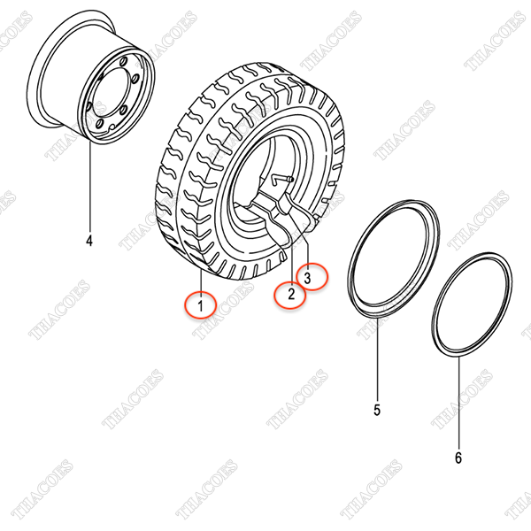 Lốp xe nâng 06006-30015 (300-15)