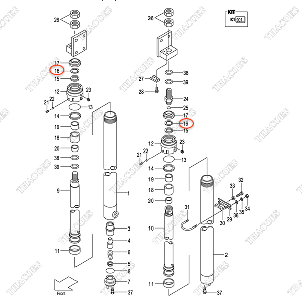 (35/40) Căn đệm 22658-52301 (sau)