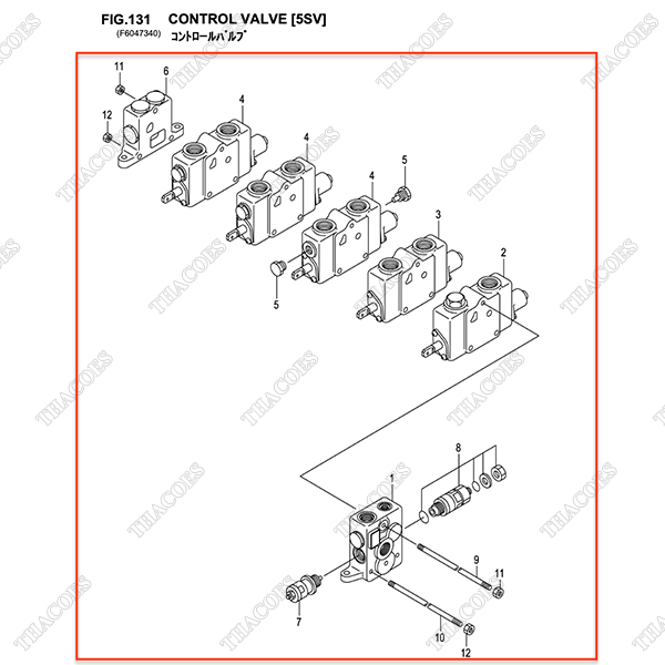 (5sv) Cụm van điều khiển 235C7-30502