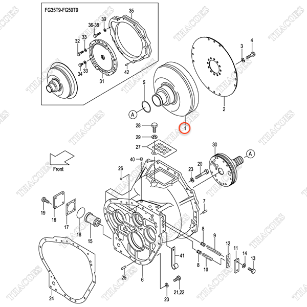 Biến mô hộp số 143L3-80101 (AT)