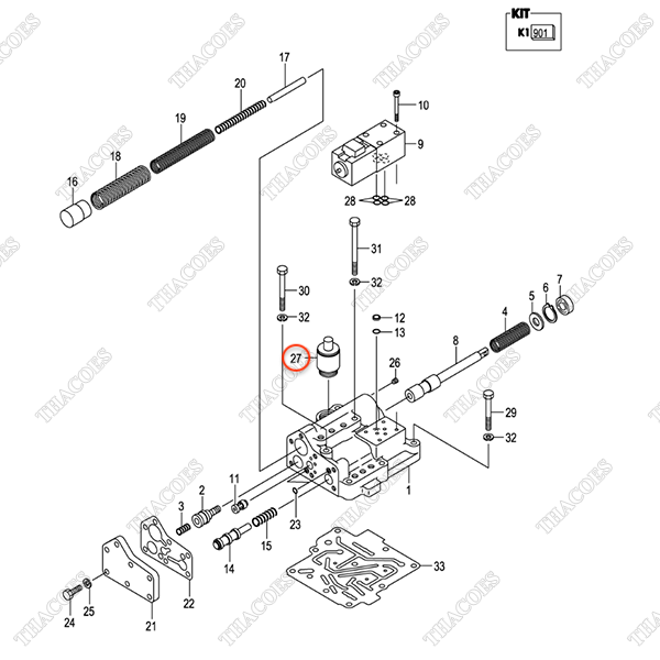 Van điện mở dầu số 135N3-82001