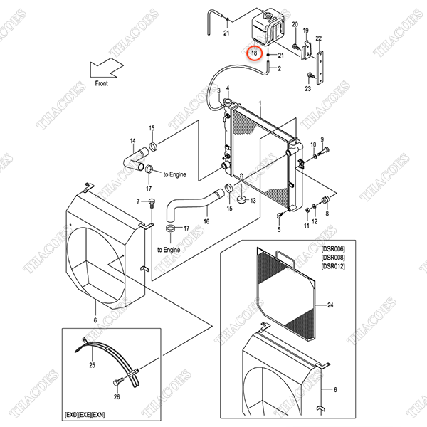 Bình nước phụ 214A2-12111