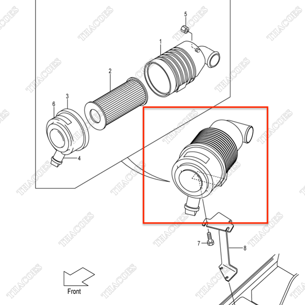 Hộp lọc gió tinh 234A1-00101