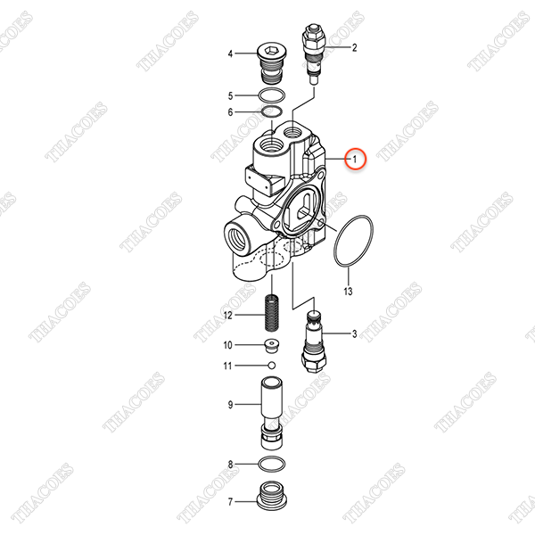(4sv) Nắp đầu cụm van 22N57-33011