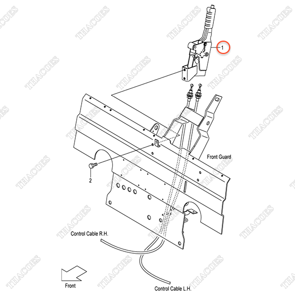Cần phanh tay 22N55-50201