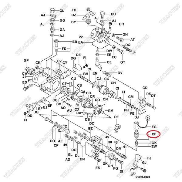 (BZ) Cụm đầu bơm cao áp 22140-78722-71