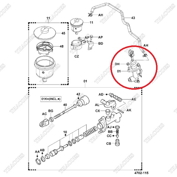 (01) Xi lanh tổng phanh 47210-23321-71
