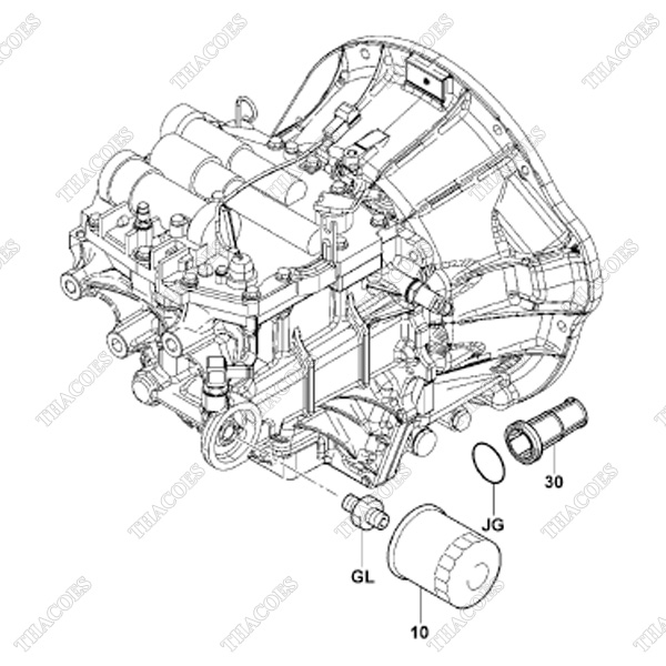 (10) Lọc dầu hộp số tinh 32670-12620-71
