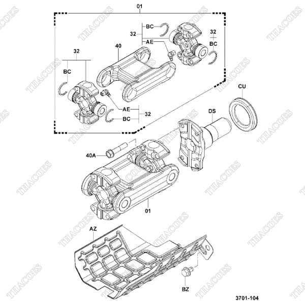 (DS) Trục nối các đăng 41141-26600-71