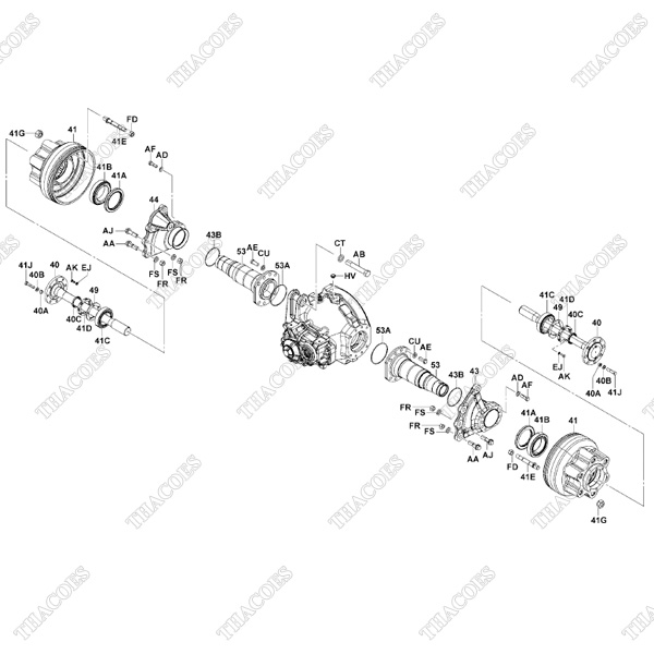 (41A) Phớt mỡ moay ơ 42415-32800-71
