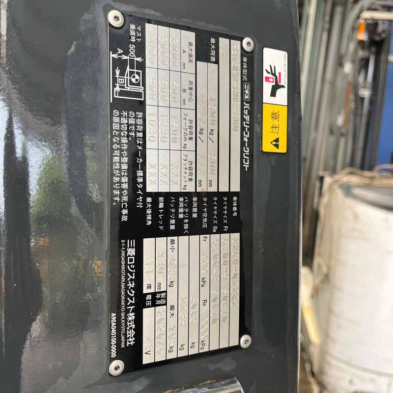 NICHIYU FB15PN-80B-300-22C0-02282 (2020)