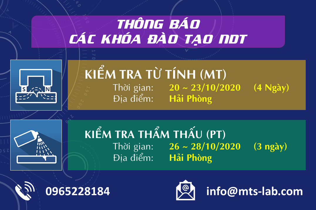 Thông báo khai giảng khóa đào tạo NDT tại Hải Phòng