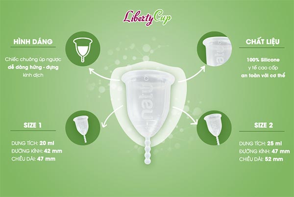 Lựa chọn size  cốc nguyệt san phù hợp để cho hiệu quả tốt nhất