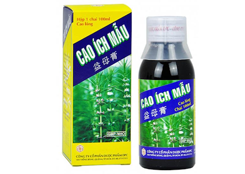 Cao ích mẫu là sản phẩm có tác dụng hỗ trợ điều hoà kinh nguyệt, giảm tránh hiện tượng khó chịu trước và trong chu kỳ