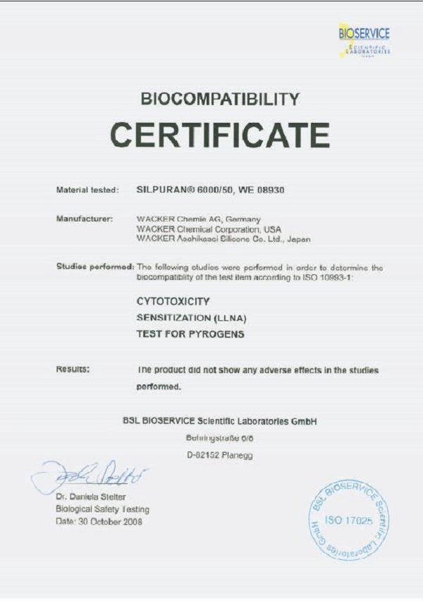  Liberty Cup đạt chứng nhận ISO 17025 về chất lượng trên toàn thế giới 