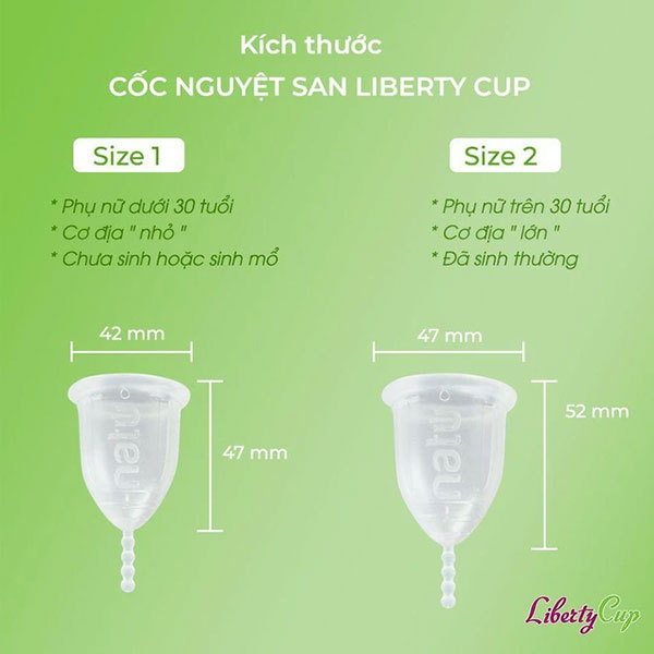 Chọn kích thước cốc nguyệt san phù hợp với cơ thể để tránh tình trạng rò rỉ khi sử dụng