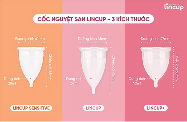 Lincup mang đến nhiều lựa chọn cho chị em trong vệ sinh ngày đèn đỏ