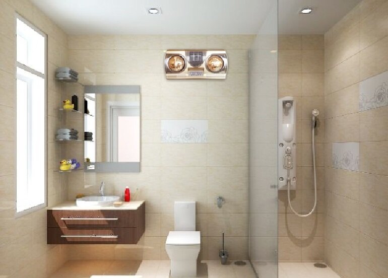 Công dụng của đèn sưởi nhà tắm đối với sức khỏe của gia đình bạn