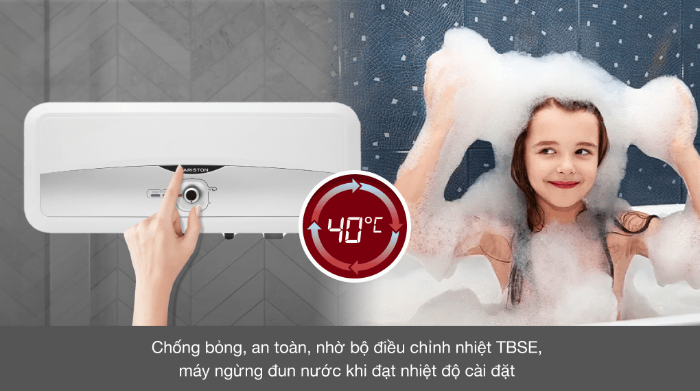 Lý do bình nóng lạnh Ariston 20 lít SLim2 20RS được đánh giá cao về độ an toàn