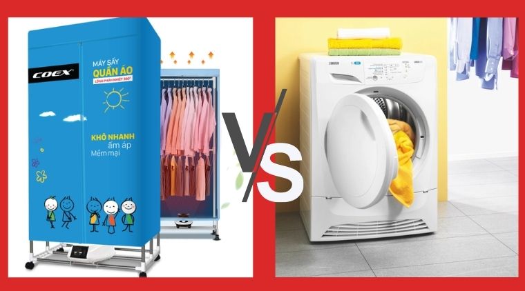 Nên mua tủ sấy hay máy sấy quần áo cho những ngày mưa ẩm?