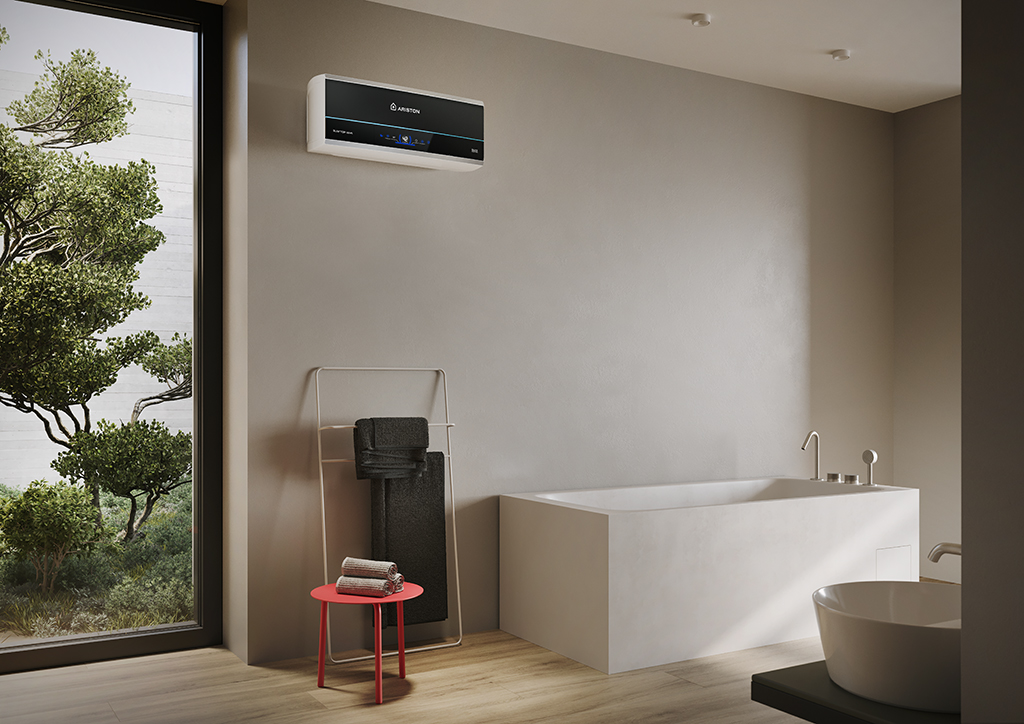 Tận hưởng mọi tính năng với bình nóng lạnh Ariston Slim3 20 Top Wifi