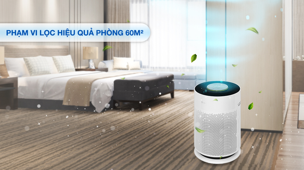 Bảo vệ gia đình bạn khỏi ô nhiễm không khí với máy lọc không khí LG PuriCare 360 HIT AS60GHWG0