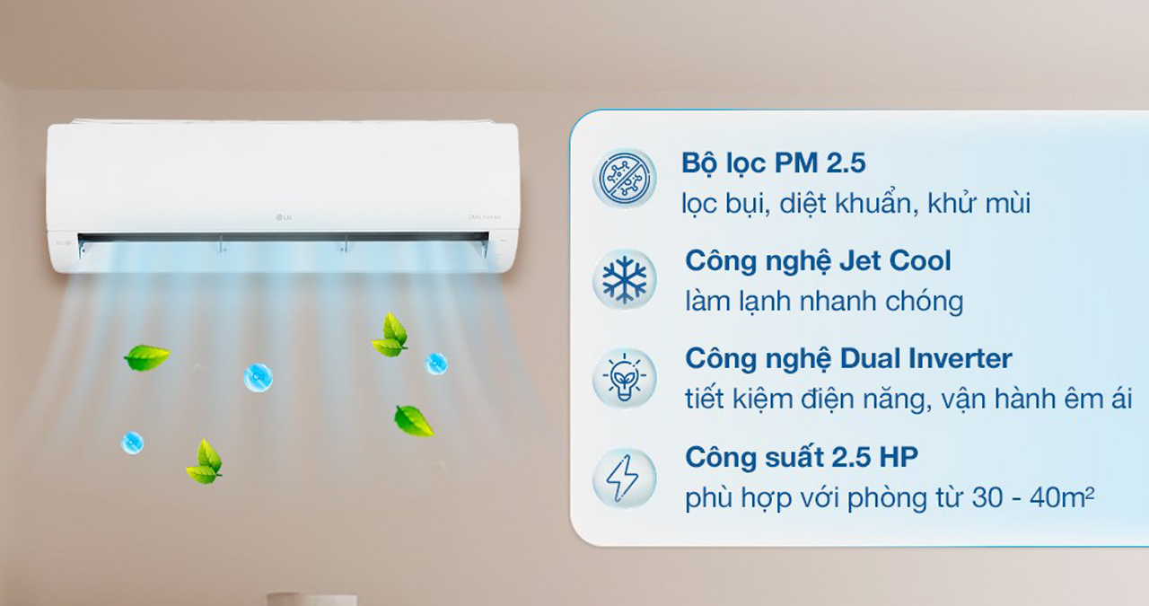 Điều hòa LG 24000btu V24WIN1: Công nghệ đỉnh cao, giá chỉ 14.950.000₫