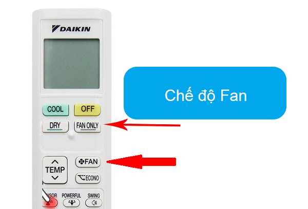 Tìm hiểu chế độ Fan trên remote điều hòa Daikin, lợi ích đem lại?