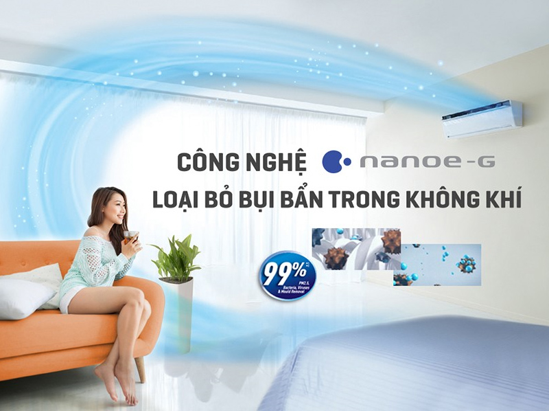 Công nghệ Nanoe-G trên điều hòa Panasonic có lọc được bụi mịn