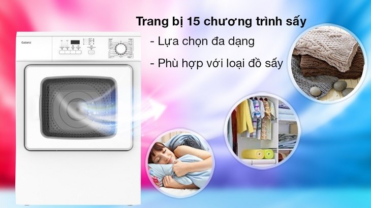 Chi tiết công dụng các chế độ sấy khô trên máy sấy quần áo