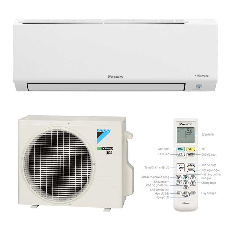 Điều hòa Daikin FTKB25YVMV mới 2024: Chỉ 2 nghìn 1 đêm, khí sạch mát tận hưởng cả ngày
