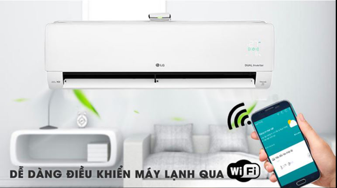 Tiện ích của điều hòa LG với chức năng điều khiển qua Wifi?