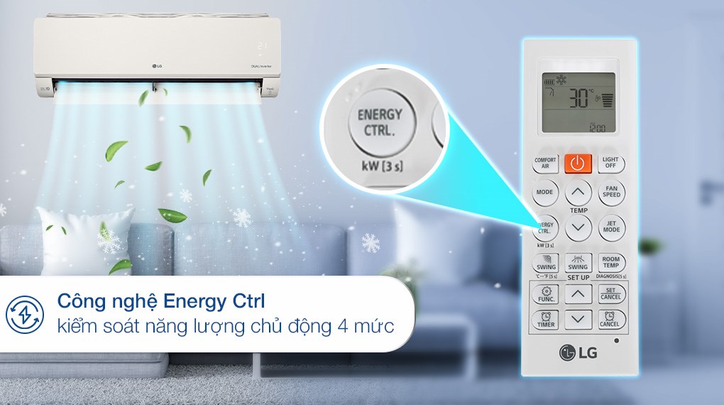 Trải nghiệm không gian mát lạnh với điều hòa LG 18000BTU V18WIN1